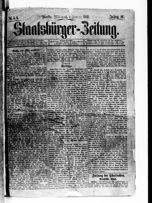 Staatsbürger-Zeitung vom 01.01.1868