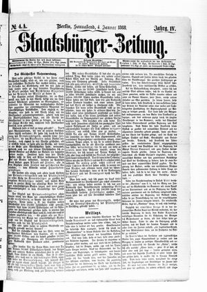 Staatsbürger-Zeitung on Jan 4, 1868