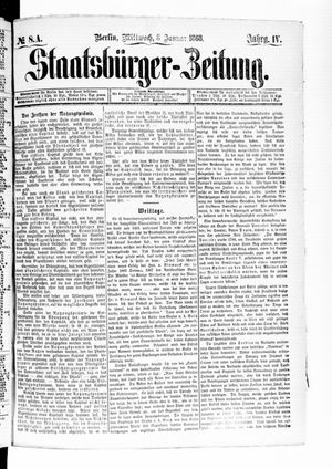 Staatsbürger-Zeitung vom 08.01.1868