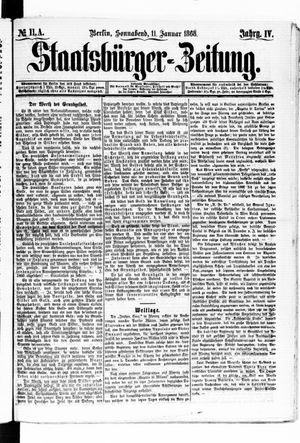 Staatsbürger-Zeitung vom 11.01.1868