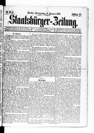 Staatsbürger-Zeitung vom 16.01.1868