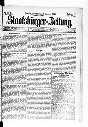 Staatsbürger-Zeitung on Jan 18, 1868