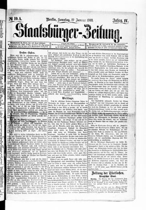 Staatsbürger-Zeitung vom 19.01.1868