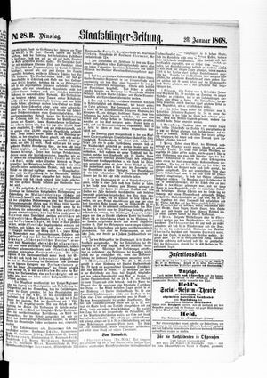 Staatsbürger-Zeitung on Jan 28, 1868
