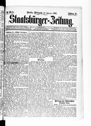 Staatsbürger-Zeitung vom 29.01.1868