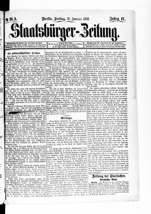 Staatsbürger-Zeitung vom 31.01.1868