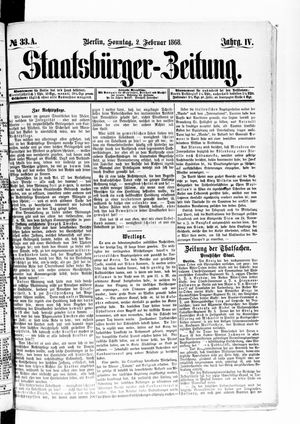Staatsbürger-Zeitung on Feb 2, 1868