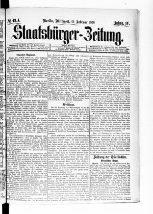 Staatsbürger-Zeitung on Feb 12, 1868