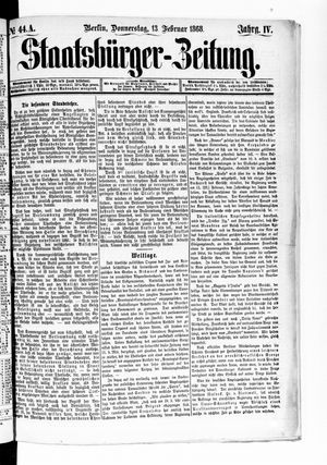 Staatsbürger-Zeitung vom 13.02.1868