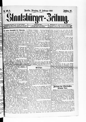 Staatsbürger-Zeitung vom 18.02.1868