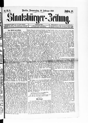 Staatsbürger-Zeitung vom 20.02.1868