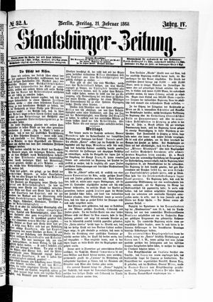Staatsbürger-Zeitung vom 21.02.1868