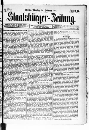 Staatsbürger-Zeitung on Feb 24, 1868