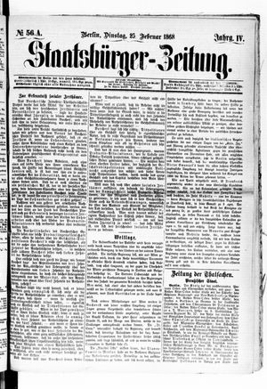 Staatsbürger-Zeitung on Feb 25, 1868