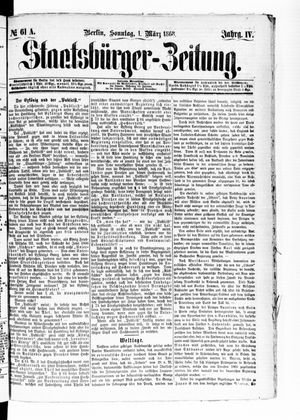 Staatsbürger-Zeitung vom 01.03.1868