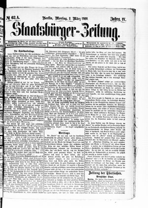 Staatsbürger-Zeitung vom 02.03.1868