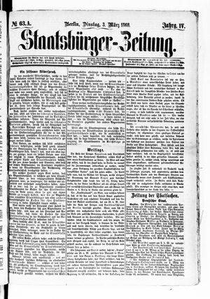 Staatsbürger-Zeitung vom 03.03.1868