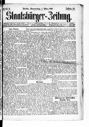 Staatsbürger-Zeitung vom 05.03.1868