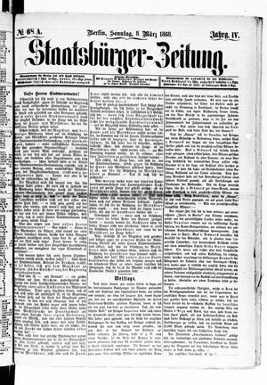 Staatsbürger-Zeitung vom 08.03.1868