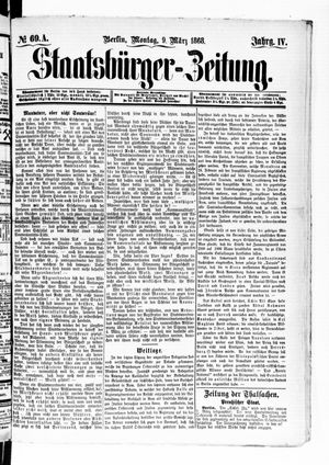 Staatsbürger-Zeitung vom 09.03.1868