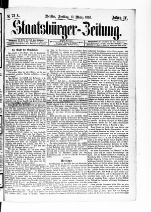 Staatsbürger-Zeitung vom 13.03.1868