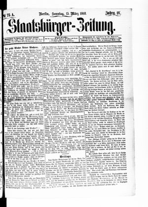 Staatsbürger-Zeitung vom 15.03.1868