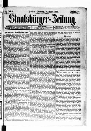 Staatsbürger-Zeitung vom 16.03.1868