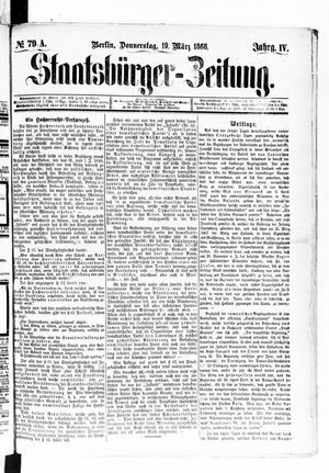 Staatsbürger-Zeitung vom 19.03.1868