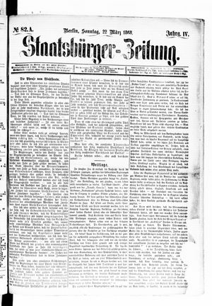 Staatsbürger-Zeitung vom 22.03.1868