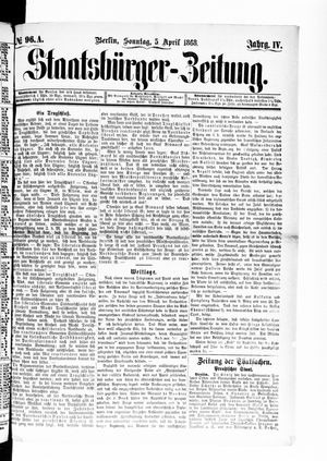 Staatsbürger-Zeitung vom 05.04.1868