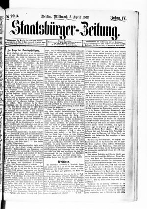 Staatsbürger-Zeitung vom 08.04.1868