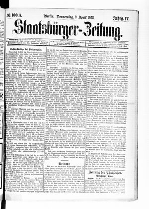 Staatsbürger-Zeitung on Apr 9, 1868