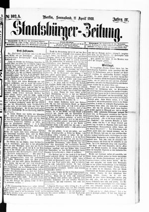 Staatsbürger-Zeitung on Apr 11, 1868