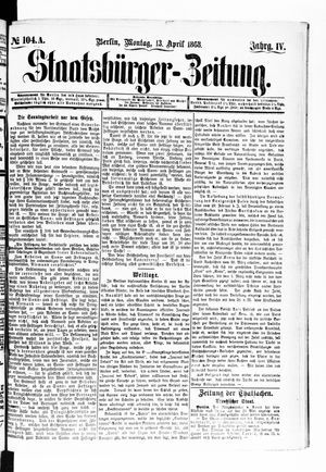 Staatsbürger-Zeitung vom 13.04.1868