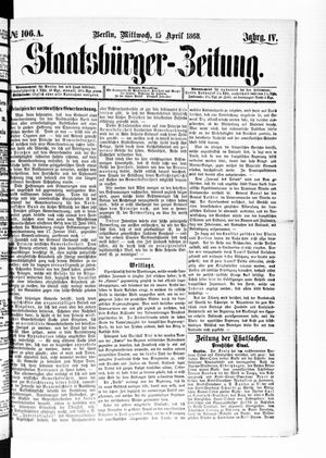 Staatsbürger-Zeitung on Apr 15, 1868