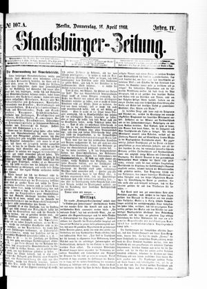 Staatsbürger-Zeitung on Apr 16, 1868