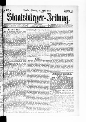 Staatsbürger-Zeitung vom 21.04.1868