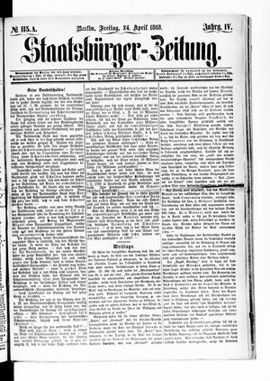Staatsbürger-Zeitung on Apr 24, 1868