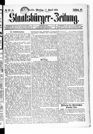 Staatsbürger-Zeitung on Apr 27, 1868