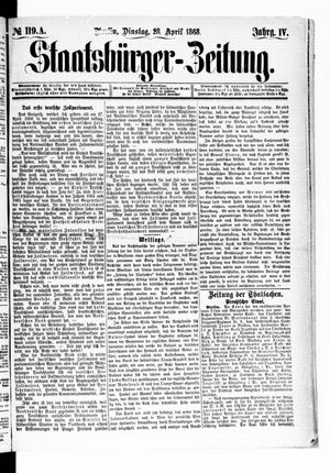 Staatsbürger-Zeitung on Apr 28, 1868