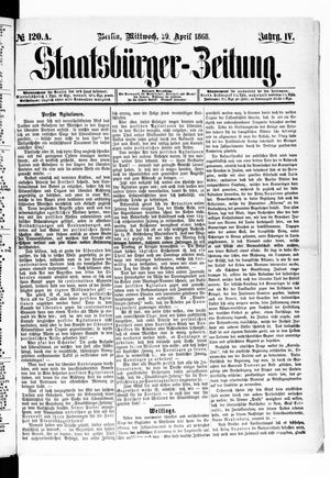 Staatsbürger-Zeitung vom 29.04.1868