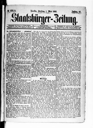 Staatsbürger-Zeitung on May 1, 1868