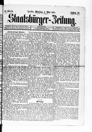 Staatsbürger-Zeitung on May 4, 1868