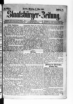 Staatsbürger-Zeitung on May 11, 1868