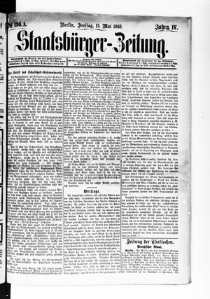 Staatsbürger-Zeitung vom 15.05.1868