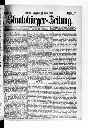 Staatsbürger-Zeitung on May 31, 1868