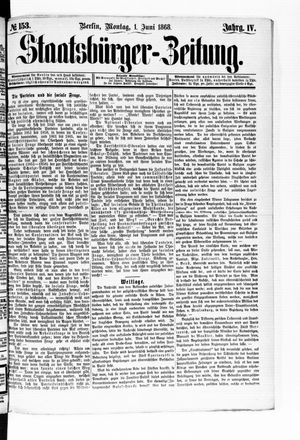Staatsbürger-Zeitung vom 01.06.1868