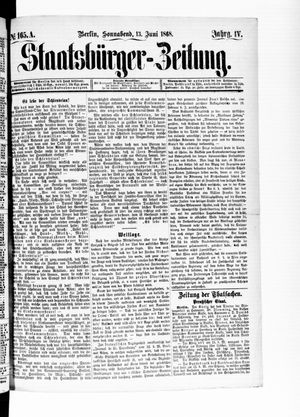 Staatsbürger-Zeitung vom 13.06.1868