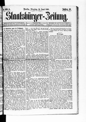 Staatsbürger-Zeitung vom 16.06.1868