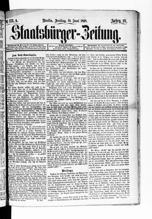 Staatsbürger-Zeitung vom 19.06.1868